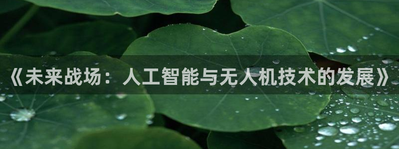 《未来战场：人工智能与无人机技术的发展》